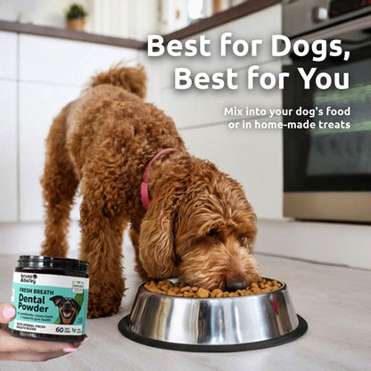 Fresh Breath Dental Powder for Dogs (60 scoops)