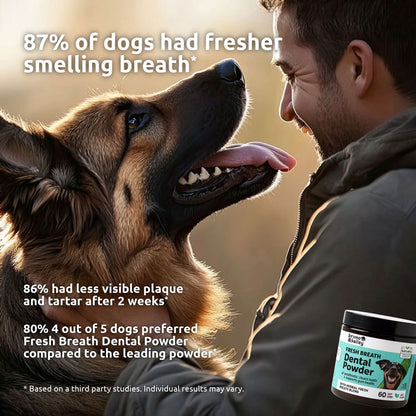 Fresh Breath Dental Powder for Dogs (60 scoops)